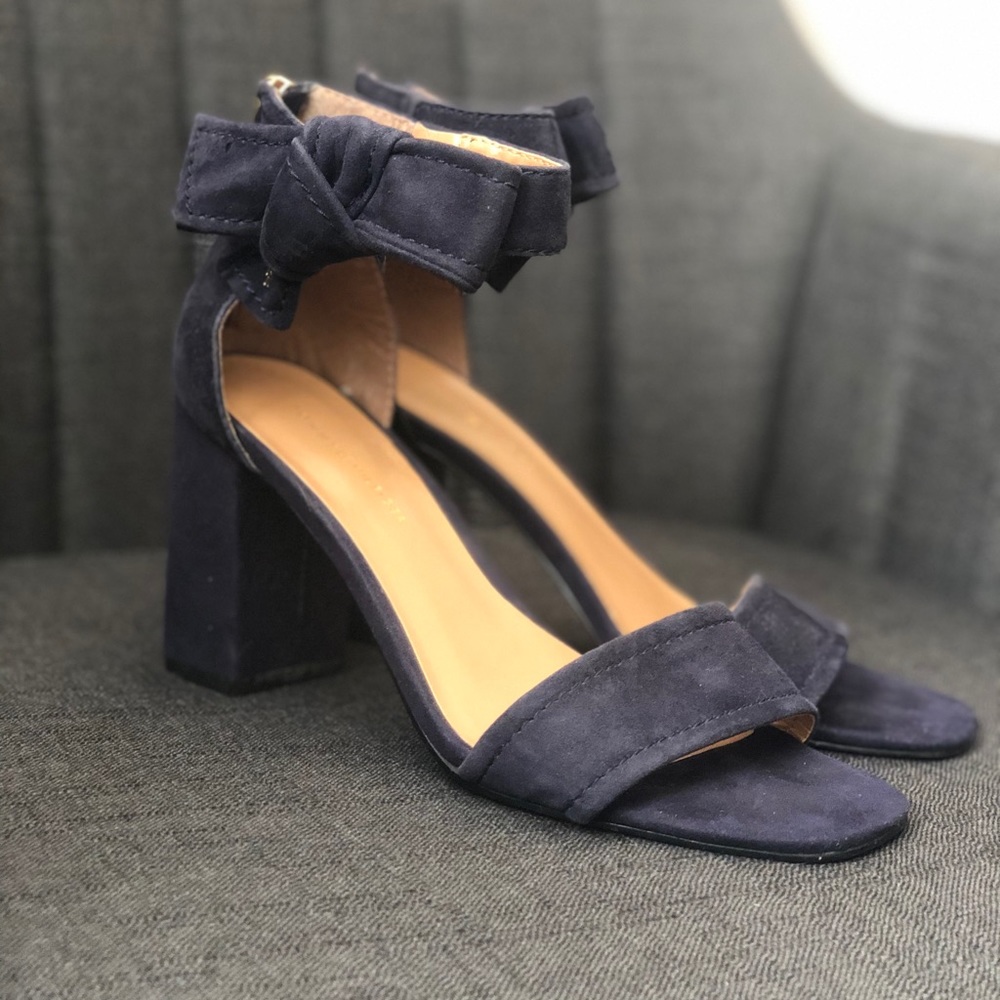 Tommy Hilfinger Blue Suede Strappy Shoes